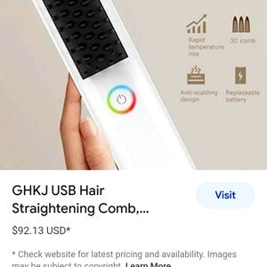 Weeloloe portable cordless hair straightener